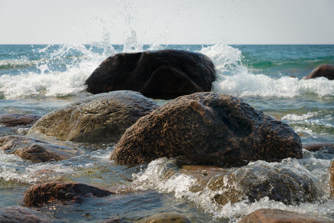 three rocks, georgian bay
